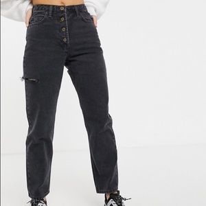 COLLUSION ASOS black mom jeans